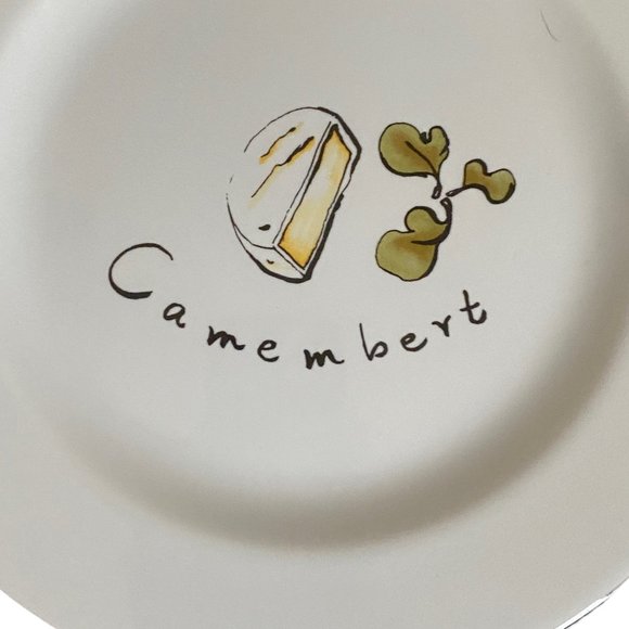 Pottery Barn Outlet Cheese Graphic Appetizer Plates - Picture 4 of 8